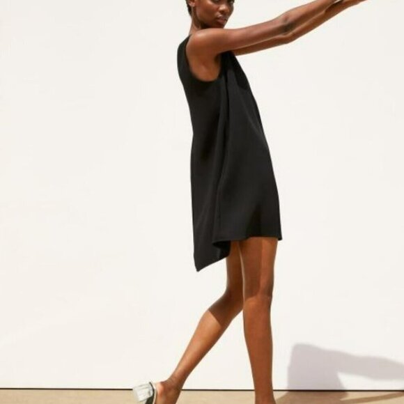Zara Little Black Swing Dress Short Sleeve Flowy Size Small - Picture 4 of 13